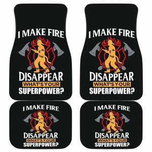 Firefighter Front And Back Car Mats Set Of 4 101211 - YourCarButBetter