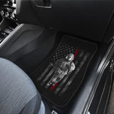 Firefighter Hero American Flag Style Car Floor Mats 211507 - YourCarButBetter