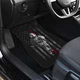 Firefighter Hero American Flag Style Car Floor Mats 211507 - YourCarButBetter