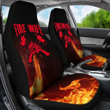 Fireman Fire Wife Car Seat Covers 101819 - YourCarButBetter