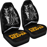 Fish Reaper Angel Of Death Fishing Car Seat Covers 182417 - YourCarButBetter