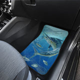 Fishing Car Mats Blue Marlin Under The Sea Art Car Decor 182417 - YourCarButBetter