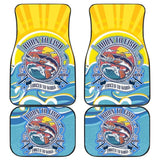 Fishing Car Mats Born To Fish Force To Work Car Decor 182417 - YourCarButBetter