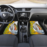 Fishing Car Mats Brook Trout Mix Seigaiha Wave Pattern Car Decor 182417 - YourCarButBetter