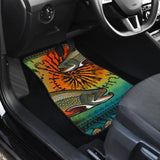 Fishing Car Mats Brook Trout Tied Dye Style Car Decor 182417 - YourCarButBetter