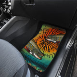 Fishing Car Mats Brook Trout Tied Dye Style Car Decor 182417 - YourCarButBetter