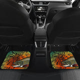 Fishing Car Mats Brook Trout Tied Dye Style Car Decor 182417 - YourCarButBetter