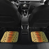 Fishing Car Mats Brown Trout Fish Skin Pattern Car Decor 182417 - YourCarButBetter