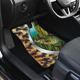 Fishing Car Mats Crappie Fish Mix Seigaiha Wave Pattern Car Decor 182417 - YourCarButBetter