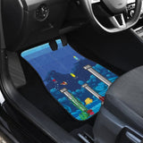 Fishing Car Mats Flappy Fish Funny Game Fish Car Decor 182417 - YourCarButBetter