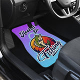 Fishing Car Mats Hooked On Fishing Japanese Graphic Style Car Decor 182417 - YourCarButBetter