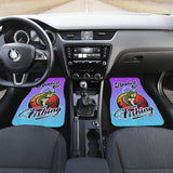 Fishing Car Mats Hooked On Fishing Japanese Graphic Style Car Decor 182417 - YourCarButBetter