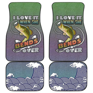 Fishing Car Mats I Love It When She Bends Over Seigaiha Wave Pattern Car Decor 182417 - YourCarButBetter