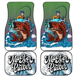 Fishing Car Mats Master Baiter Graphic Art Car Decor 182417 - YourCarButBetter