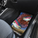 Fishing Car Mats Rainbow Trout Tied Dye Style Car Decor 182417 - YourCarButBetter