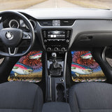 Fishing Car Mats Rainbow Trout Tied Dye Style Car Decor 182417 - YourCarButBetter