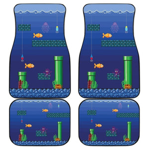 Fishing Car Mats Super Fishio Funny Game Fish Car Decor 182417 - YourCarButBetter