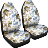 Fishing Car Seat Cover Walleye Pattern Hawaii Style 182417 - YourCarButBetter