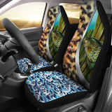 Fishing Car Seat Covers Crappie Fish Scales Mix Water Art Car Decor 182417 - YourCarButBetter