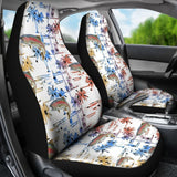 Fishing Car Seat Covers Rainbow Trout Pattern Hawaii Style 182417 - YourCarButBetter