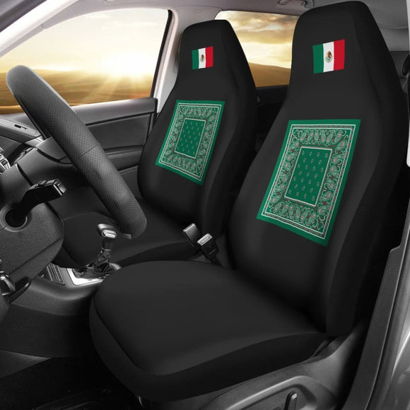 Flag Of Mexico Bandana Car Seat Covers 174510 - YourCarButBetter