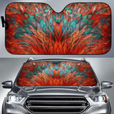 Flame Feathers Auto Sun Shade 085424 - YourCarButBetter