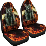 Flaming Grim Reaper Fire Car Seat Covers 212304 - YourCarButBetter