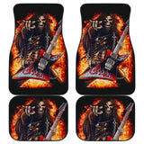 Flaming Guitar Skull Car Mats 103131 - YourCarButBetter