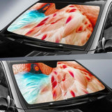 Flamingo Wading Bird Car Sun Shade 172609 - YourCarButBetter