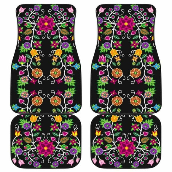 Floral Beadwork Car Floor Mats 153908 - YourCarButBetter