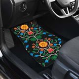 Floral Beadwork Four Clans Car Floor Mats 153908 - YourCarButBetter