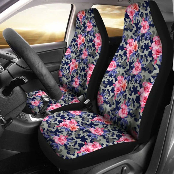 Floral Camouflage Car Seat Covers 112608 - YourCarButBetter