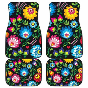 Floral Car Floor Mats 153908 - YourCarButBetter