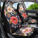 Floral Car Seat Covers Vintage Flowers 153908 - YourCarButBetter