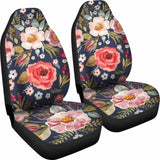 Floral Car Seat Covers Vintage Flowers 153908 - YourCarButBetter