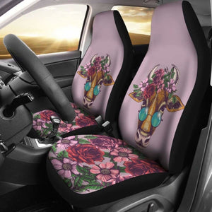Floral Cow Car Seat Covers 153908 - YourCarButBetter