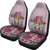 Floral Cow Car Seat Covers 153908 - YourCarButBetter