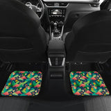 Floral Flamingo Theme Car Floor Mats 210704 - YourCarButBetter