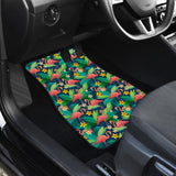 Floral Flamingo Theme Car Floor Mats 210704 - YourCarButBetter