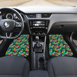 Floral Flamingo Theme Car Floor Mats 210704 - YourCarButBetter