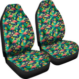 Floral Flamingo Theme Car Seat Covers 210704 - YourCarButBetter