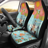 Floral Flight Attendant Car Seat Covers 153908 - YourCarButBetter