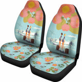 Floral Flight Attendant Car Seat Covers 153908 - YourCarButBetter