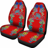 Floral Generations Red with Bearpaw Car Seat Covers 153908 - YourCarButBetter