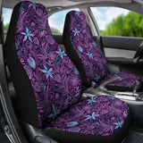 Floral Purple Car Seat Covers 153908 - YourCarButBetter