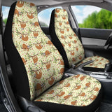 Floral Sloth Car Seat Covers 144902 - YourCarButBetter