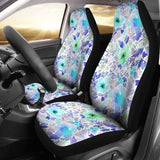 Floral Watercolor Purple Feminine Car Seat Cover 174510 - YourCarButBetter