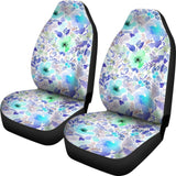 Floral Watercolor Purple Feminine Car Seat Cover 174510 - YourCarButBetter