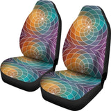 Flower Of Life Mandala Car Seat Covers 093223 - YourCarButBetter