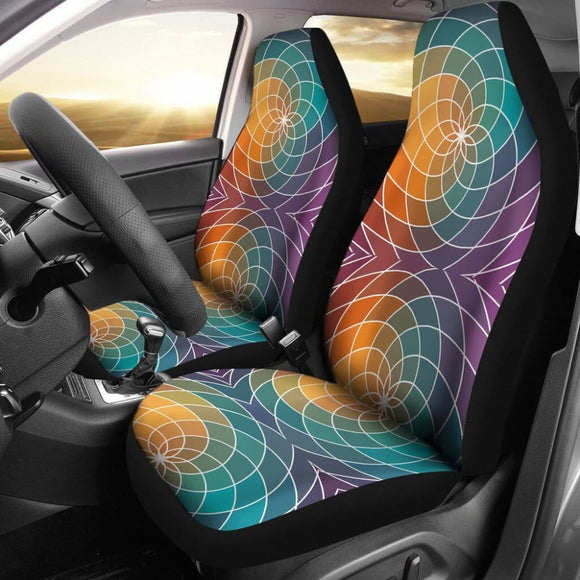 Flower Of Life Mandala Car Seat Covers 093223 - YourCarButBetter